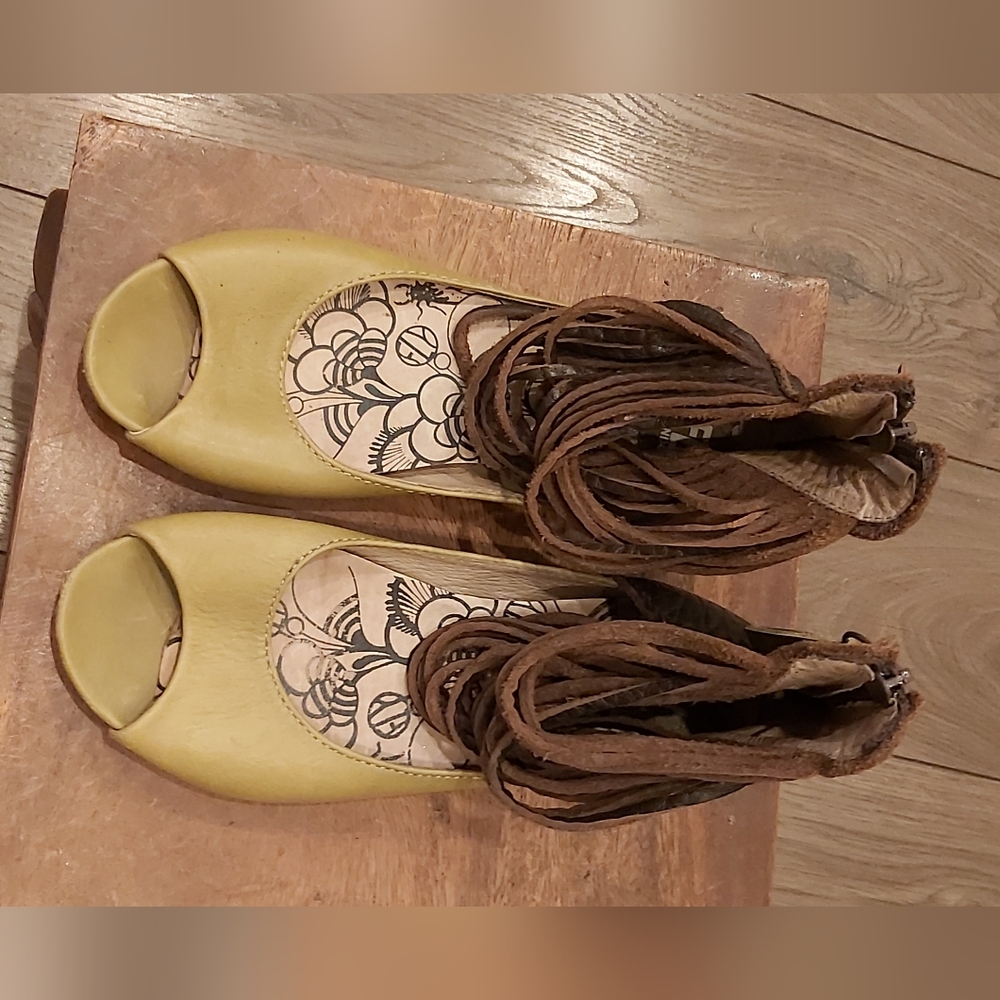 Fly London Lotto cuff sandals.